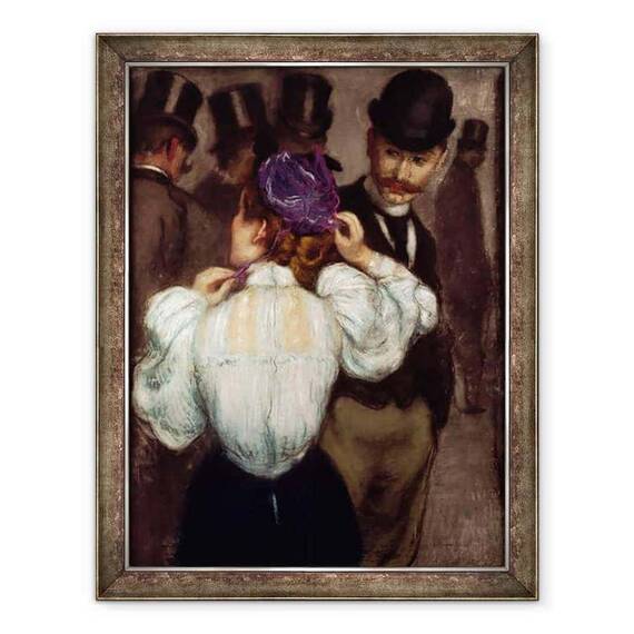 Tablou inramat - Federigo Zandomeneghi - Scene Street - - Roveli