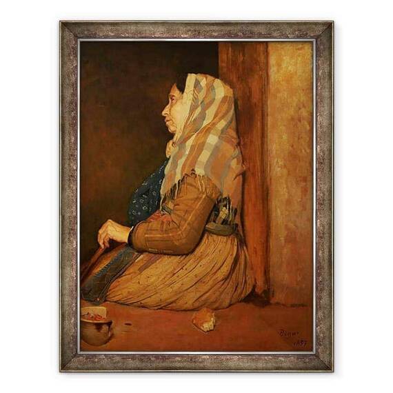 Tablou inramat - Edgar Degas - O cersetor roman - - Roveli