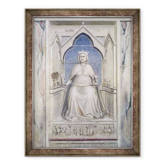Tablou inramat - Giotto di Bondone - Alegorie de justitie - - Roveli