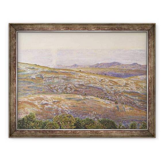 Tablou inramat - William Holman Hunt - Marea Moarta din Siloam - - Roveli
