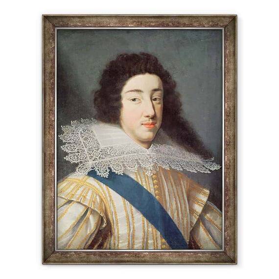 Tablou inramat - Scoala franceza - Portretul lui Gaston dOrleans 1608-60 - - Roveli