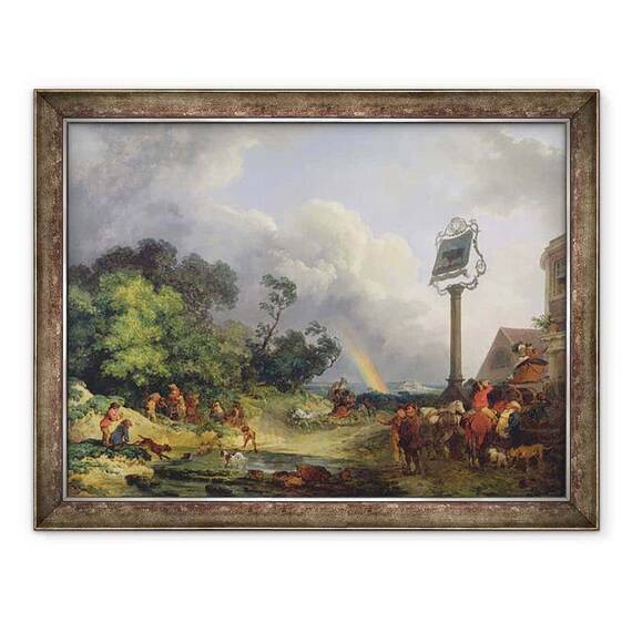 Tablou inramat - Philip James Loutherbourg - Curcubeul - - Roveli