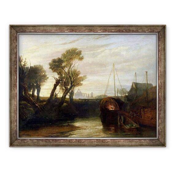 Tablou inramat - Joseph Mallord William Turner - Abbey Newark - - Roveli