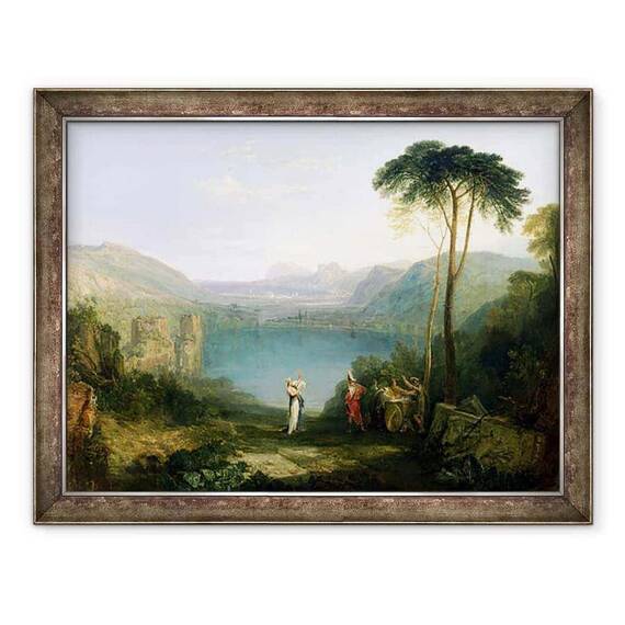 Tablou inramat - Joseph Mallord William Turner - Lacul Avernus, Aenea si Sibilul Cumaean - - Roveli