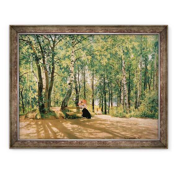 Tablou inramat - Ivan Ivanovich Shishkin - La cabana de vara - - Roveli