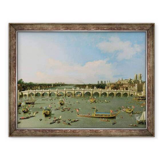 Tablou inramat - Canaletto - Podul Westminster, Londra - - Roveli