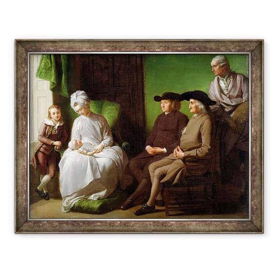Tablou inramat - Benjamin West - Familia artistului - - Roveli
