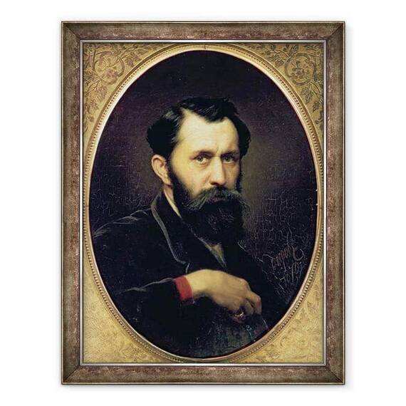 Tablou inramat - Vasili Grigorevich Perov - Autoportret - - Roveli