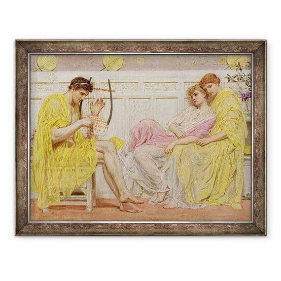 Tablou inramat - Albert Joseph Moore - Un muzician - - Roveli