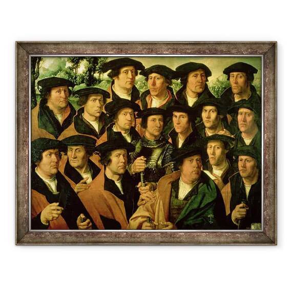 Tablou inramat - Dirk Jacobsz - Portret de grup al companiei de fotografiere din Amsterdam - - Roveli