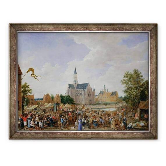 Tablou inramat - David Teniers the Younger - Targul olarilor de la Gent - - Roveli