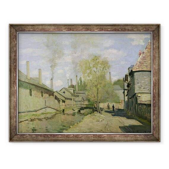 Tablou inramat - Claude Monet - Raul lui Robec la Rouen - - Roveli