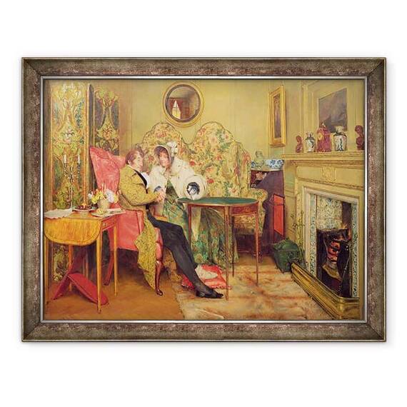 Tablou inramat - Walter Dendy Sadler - Un vizitator atent - - Roveli