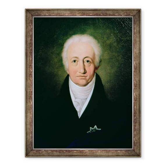 Tablou inramat - Ferdinand Jagemann - Portretul lui Johann Wolfgang von Goethe 1749-1832 - - Roveli