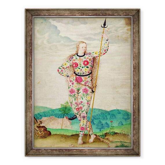 Tablou inramat - Jacques de Morgues Le Moyne - O tanara fiica a picturilor - - Roveli