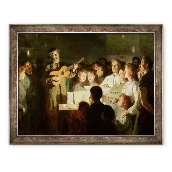 Tablou inramat - Victor Gabriel Gilbert - Vanzatorul melodiei - - Roveli