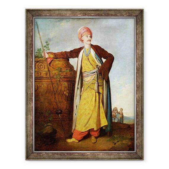 Tablou inramat - Richard Cosway - Portretul unui Armean - - Roveli