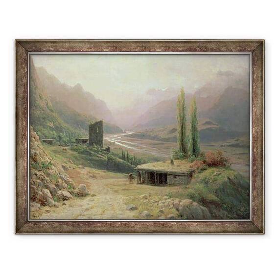 Tablou inramat - Lef Feliksovich Lagorio - Canion Caucazian - - Roveli