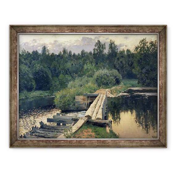 Tablou inramat - Isaak Ilyich Levitan - La Shallow - - Roveli