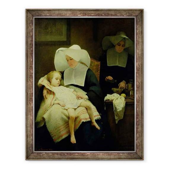 Tablou inramat - Henriette Browne - Surorile milei - - Roveli