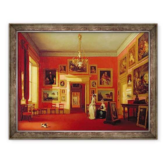 Tablou inramat - Robert Huskisson - Galeria Lordului Northwick de la casa Thirlestaine - - Roveli