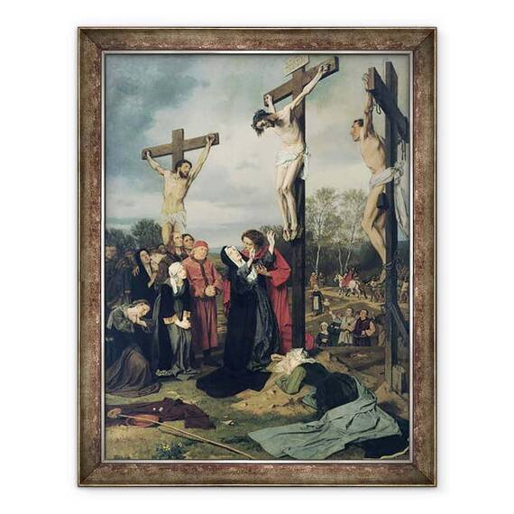 Tablou inramat - Eduard Karl Franz von Gebhardt - Crucifixion - - Roveli