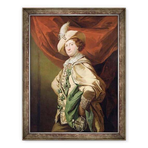 Tablou inramat - Benjamin van der Gucht - Henry Woodward in rolul lui Petruchio - - Roveli