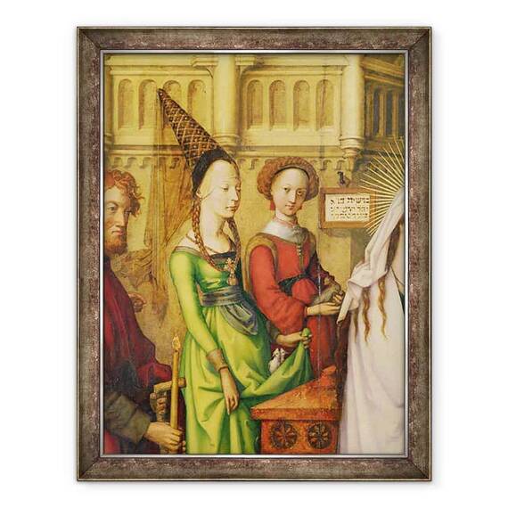 Tablou inramat - Hans Holbein the Elder - Detaliu al descrierii lui Hristos in Templu - - Roveli