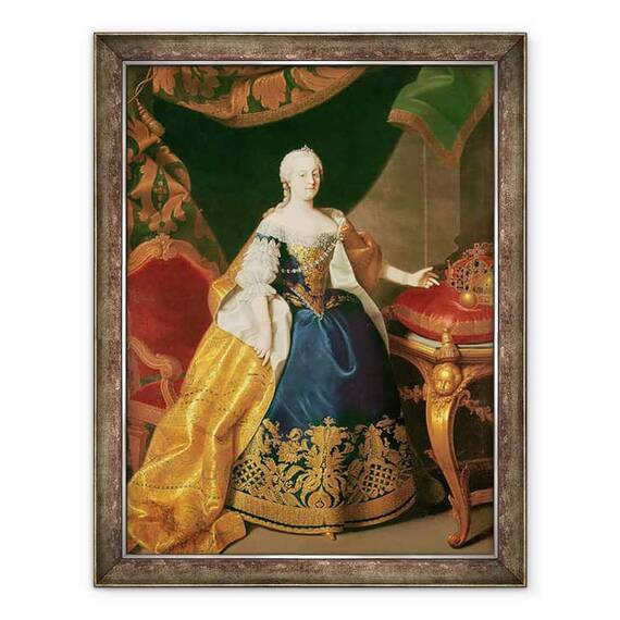 Tablou inramat - Martin Mytens - Portret De imparateasa Maria Tereza De Austria 1717-80 - - Roveli