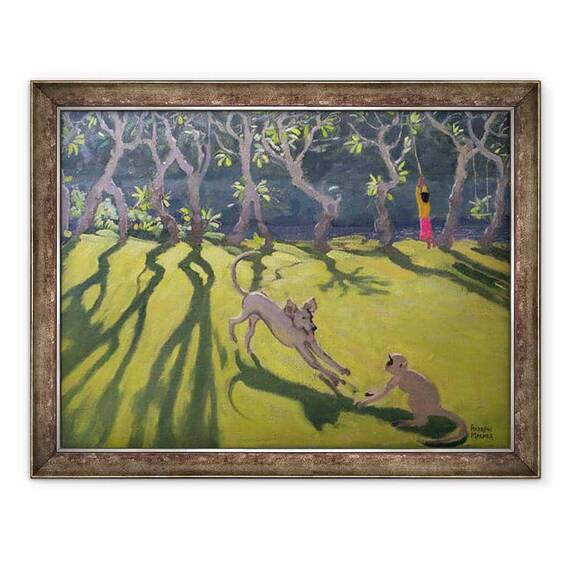 Tablou inramat - Andrew Macara - Caine si Maimuta, Sri Lanka - - Roveli