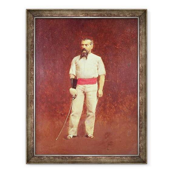 Tablou inramat - Albert Letchford - Richard Burton 1821-90 in rochie de scrima - - Roveli