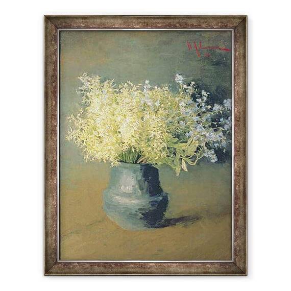 Tablou inramat - Isaak Ilyich Levitan - Liliac salbatic si Nu-Mi-Uita-Mi-Nu - - Roveli