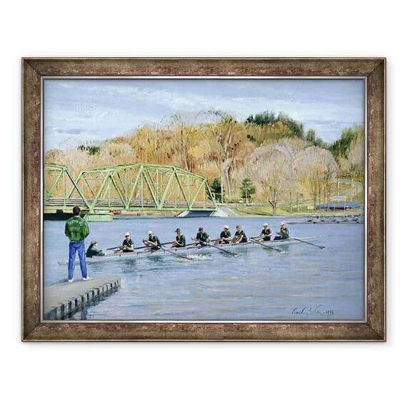 Tablou inramat - Timothy Easton - Departe de debarcader - - Roveli