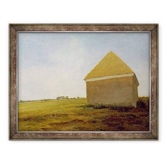 Tablou inramat - George Stubbs - Newmarket Heath, cu o casa de gunoi - - Roveli
