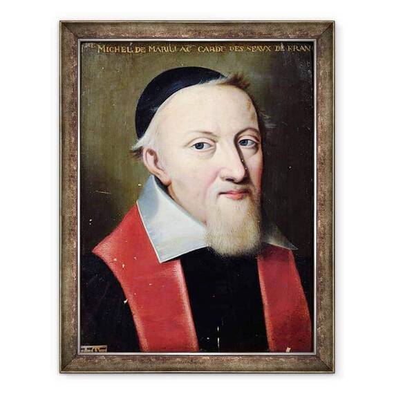 Tablou inramat - Scoala franceza - Michel de Marillac 1563-1632 Gardianul sigiliilor - - Roveli