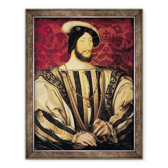 Tablou inramat - Jean Clouet - François I 1494-1547 - - Roveli