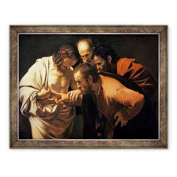 Tablou inramat - Michelangelo Merisi da Caravaggio - Incredulitatea Sfantului Toma - - Roveli