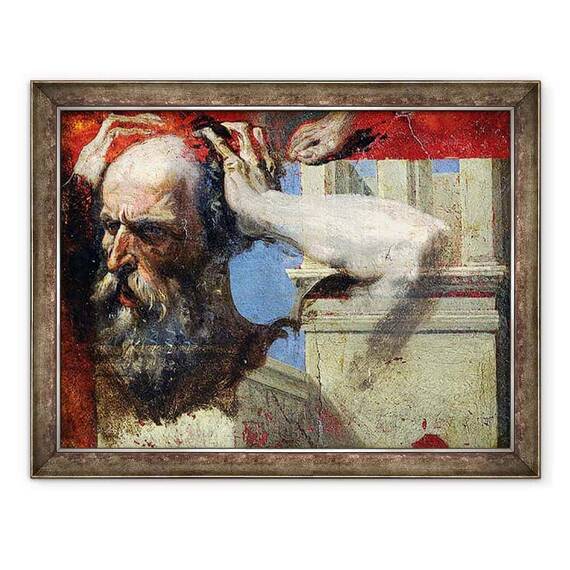 Tablou inramat - Jean Auguste Dominique Ingres - Studiu Figura pentru Martiriul Sfantului Simfonic ulei pe panou - - Roveli