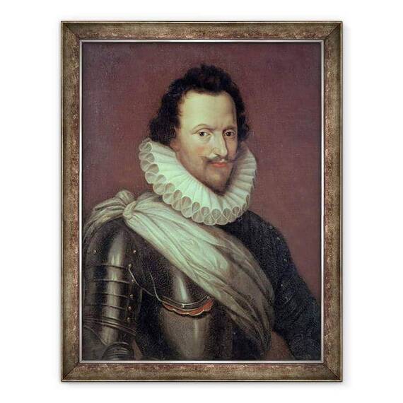 Tablou inramat - Denis Lecocq - Concino Concini 1569-1617 Marchizul de Ancre - - Roveli