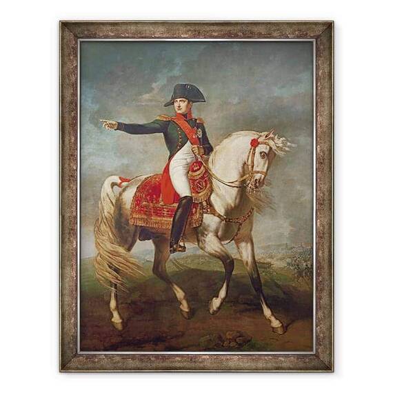 Tablou inramat - Joseph Chabord - Portret Ecvestru Al lui Napoleon I 1769-1821 1810 - - Roveli