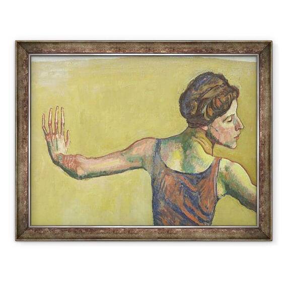 Tablou inramat - Ferdinand Hodler - Femme Joyeuse detaliu ulei pe panza - - Roveli