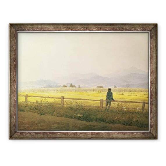 Tablou inramat - Caspar David Friedrich - Vedere de Schmiedebergerkamm - - Roveli