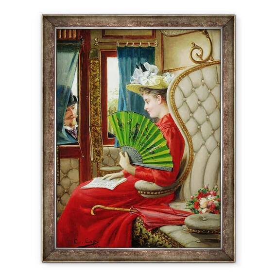 Tablou inramat - Constant Aime Marie Cap - Indiscretia - - Roveli