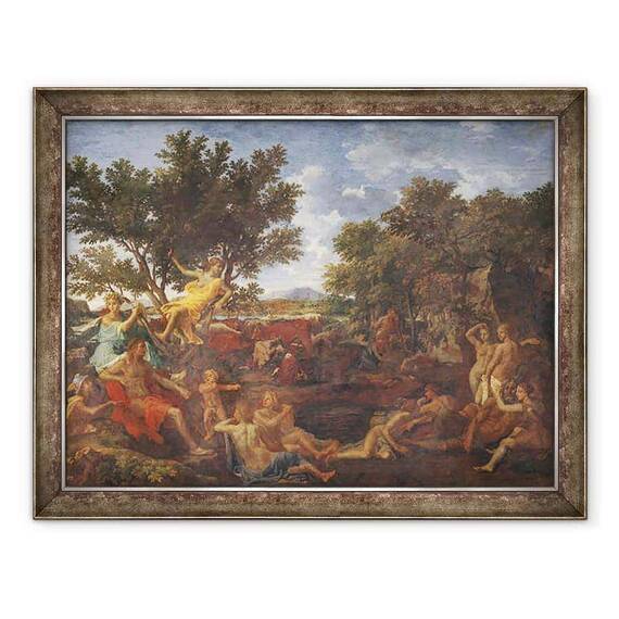 Tablou inramat - Nicolas Poussin - Apollo, iubitul lui Daphne - - Roveli
