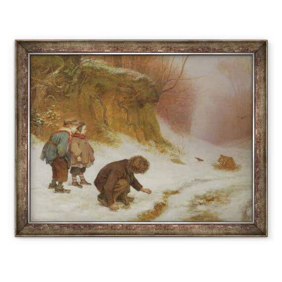 Tablou inramat - Pierre Edouard Frere - Catcher Birdcatcher - - Roveli