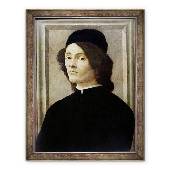 Tablou inramat - Sandro Botticelli - Portret De Barbat - - Roveli