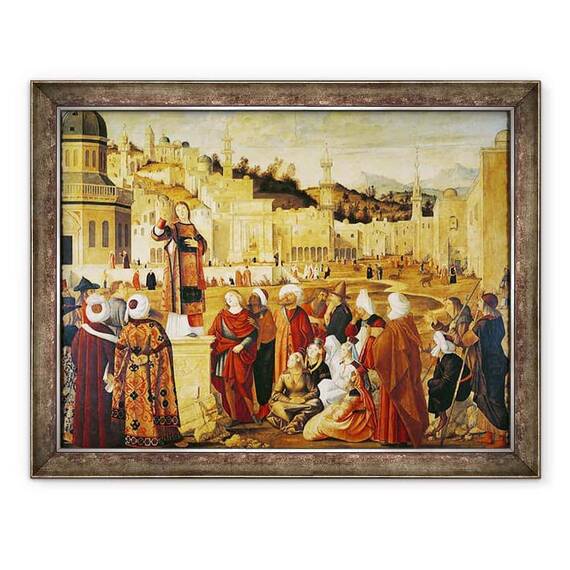 Tablou inramat - Vittore Carpaccio - Sfantul stefan Predica - - Roveli