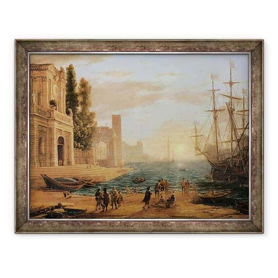 Tablou inramat - Claude Lorrain - Un port maritim - - Roveli