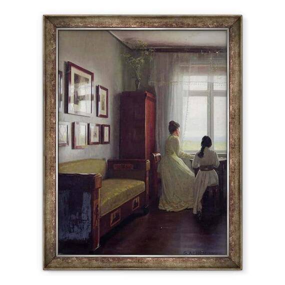 Tablou inramat - Georg Nicolai Achen - Interior - - Roveli