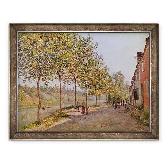 Tablou inramat - Alfred Sisley - Dimineata Iunie in Saint-Mammes - - Roveli